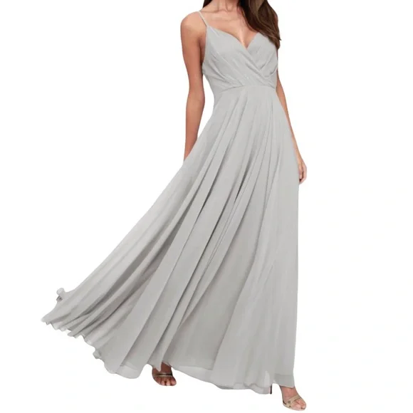 lulus all about love maxi dress Lovely Blush Pink Dress - Maxi Dress - Gown - Bridesmaid Dress